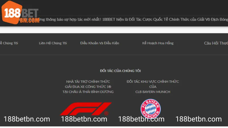 188bet là nhà tại trợ cho nhiều đội bóng lớn trên thế giới