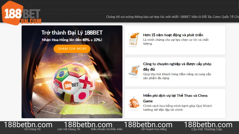 Có thể liên hệ 188Bet đại lý để được hỗ trợ